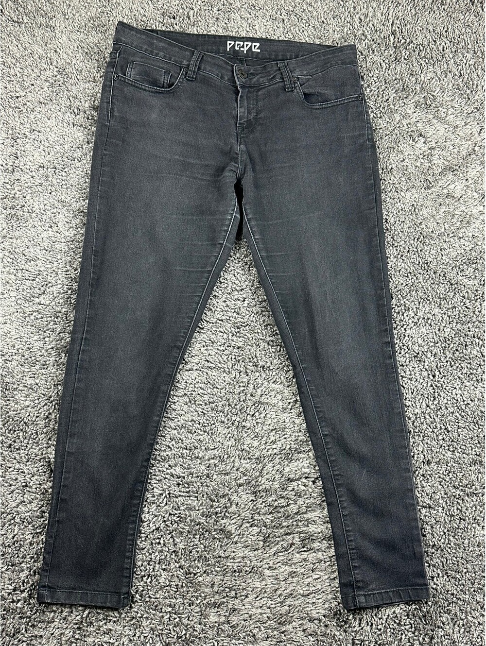 Pepe Jeans London Sophia 73 Jegging Womens 32x28 Washed Black Skinny Jeans